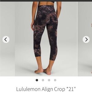 Lululemon Align Crop *21"
Diamond Dye Graphite Grey